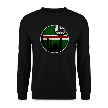 tchétchénie drapeau tchétchène né - Sweat-shirt Unisexe - noir - Devant - Alina (178cm) & Michal (187cm)