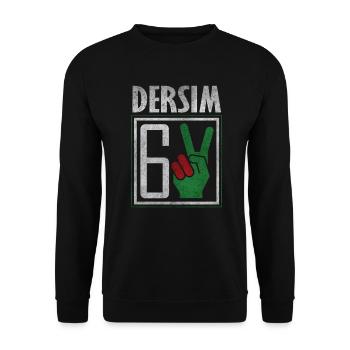 Dersim Kurdistan Free Kurdish people - Unisex Pullover - Schwarz - Vorne - Alina (178cm) & Michal (187cm)