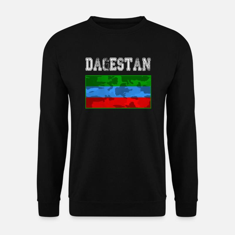Dagestan Flag. Proud Dagestani People wear This - Unisex Pullover - Schwarz