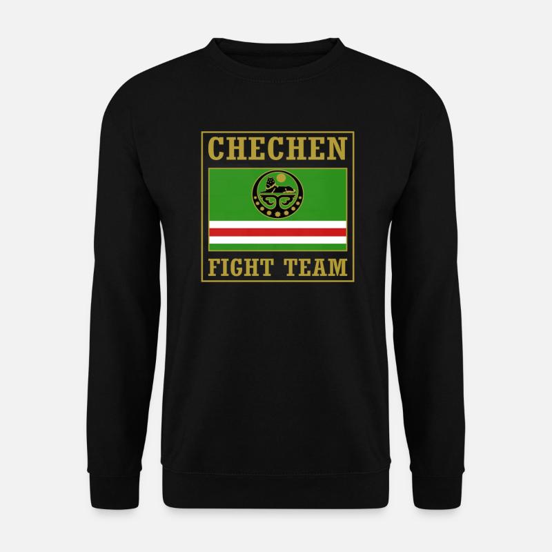 Chechnya Fight Team. Chechen Flag - Unisex Pullover - Schwarz