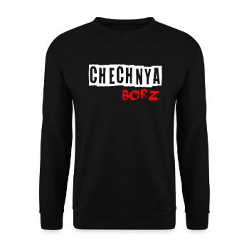 Chechnya Borz north caucasus. chechen - Unisex Sweatshirt - black - Front - Alina (178cm) & Michal (187cm)