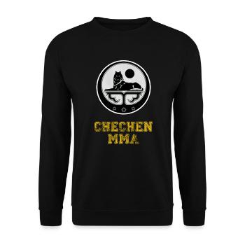 Chechen MMA Chechnya Flag - Unisex Sweatshirt - black - Front - Alina (178cm) & Michal (187cm)