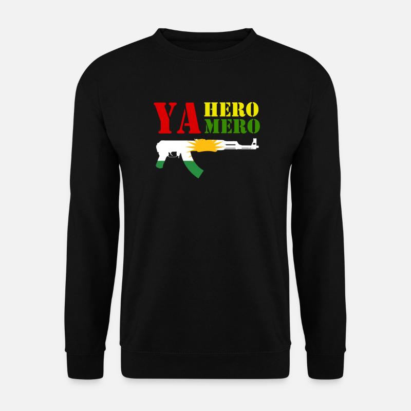 Kurdistan Flagge Free Kurdistan - Unisex Pullover - Schwarz