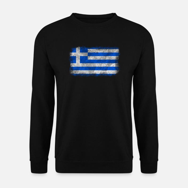 Greek Flag. Cool Greek Family Vacation - Unisex Pullover - Schwarz