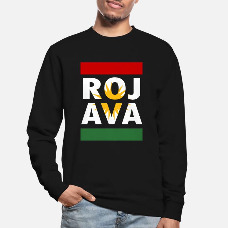 Rojava Kurdistan. free rojava. Defend Kurdistan Unisex Sweatshirt