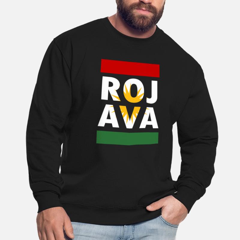 Rojava Kurdistan. rojava gratuit. Défendre le Kurdistan Sweat-shirt Unisexe