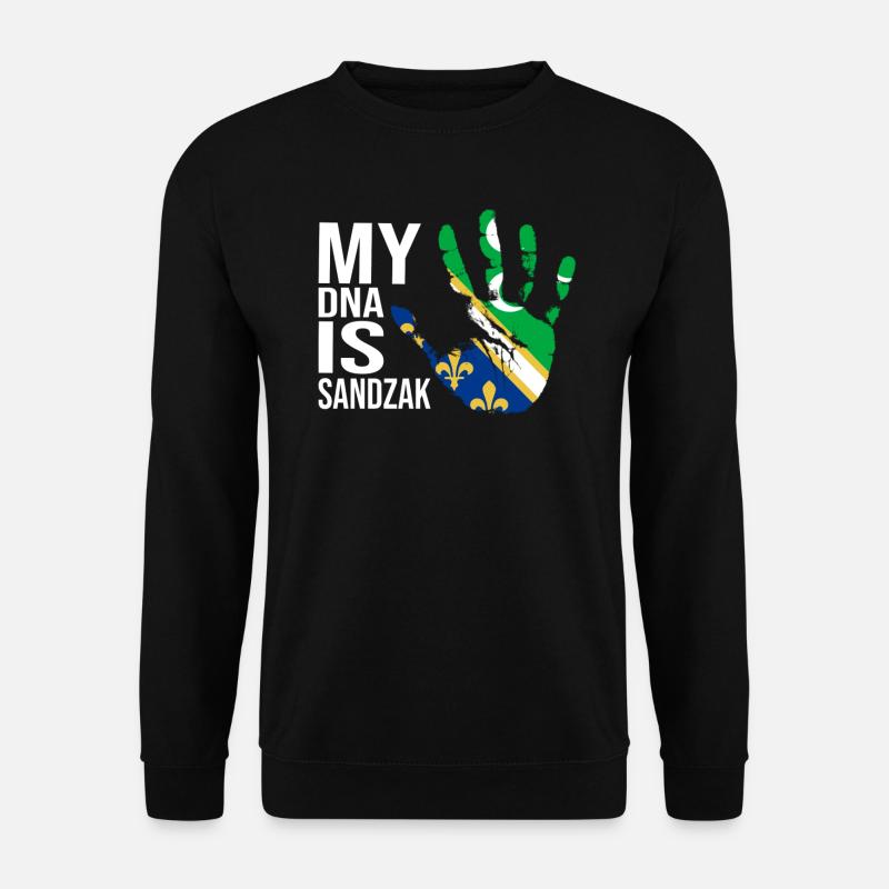 Sandzak, My DNA Is Sandzak, Sandzak Flag - Unisex Pullover - Schwarz