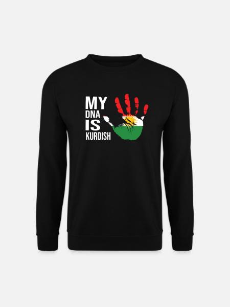 Kurdistan Flag, My DNA Is Kurdish, Cool Kurdish - Unisex Pullover - Schwarz