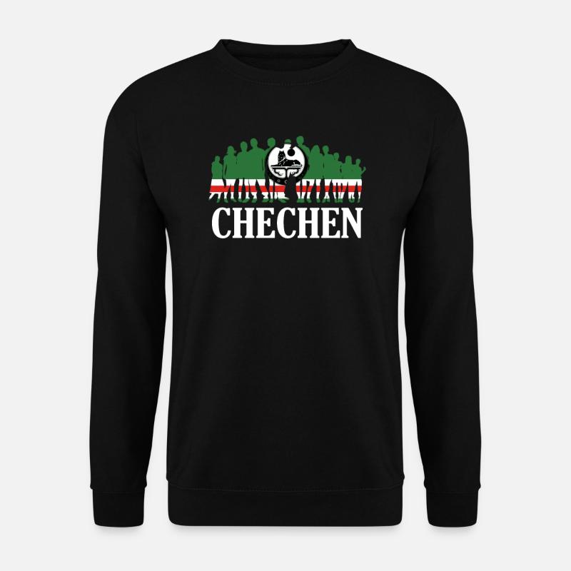 Chechnya People, Chechnyan Roots, Chechen Flag - Unisex Pullover - Schwarz