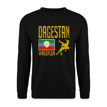 Lutteur du Daghestan, combattant du Daghestan, Daghestan - Sweat-shirt Unisexe - noir - Devant - Alina (178cm) & Michal (187cm)