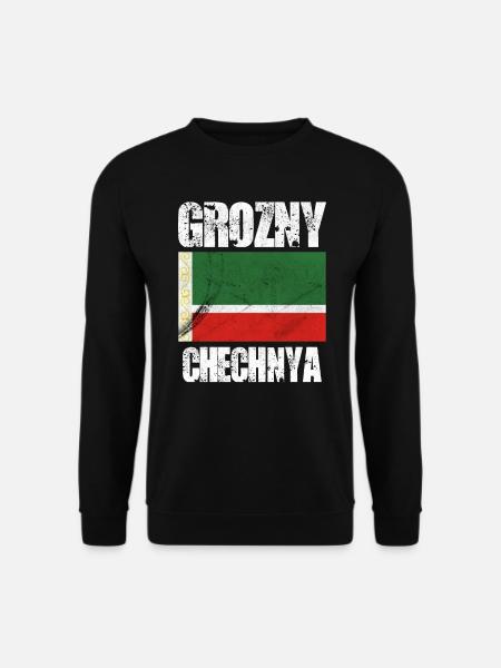 Grozny Chechnya, Chechen Flag - Unisex Sweatshirt - black