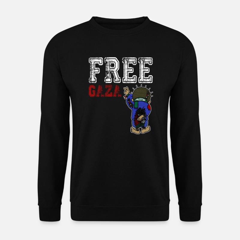 Free Gaza, Free Palestine, Save Gaza, Palestina - Unisex Pullover - Schwarz