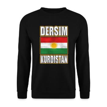 Dersim Kurdistan, Kurdistan Flag, Kurdish Flag - Sweat-shirt Unisexe - noir - Devant - Alina (178cm) & Michal (187cm)