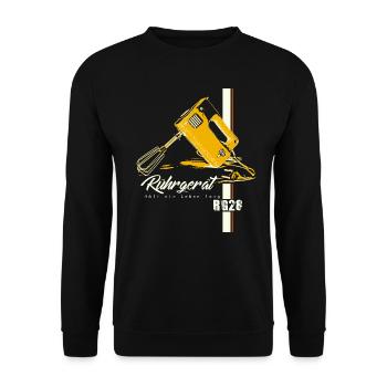 Rührgerät RG28 Kult Mixer der DDR Retro Ostalgie - Unisex Pullover - Schwarz - Vorne - Alina (178cm) & Michal (187cm)