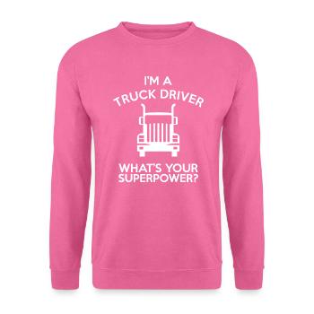 Lkw-fahrer - Unisex Pullover - Pink - Vorne