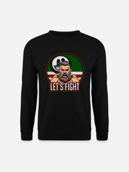 chechen fighter, chechnya, chechen flag, chechen - Unisex Pullover - Schwarz