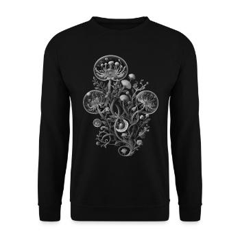 Petal Noire - Unisex Sweatshirt - black - Front - Alina (178cm) & Michal (187cm)
