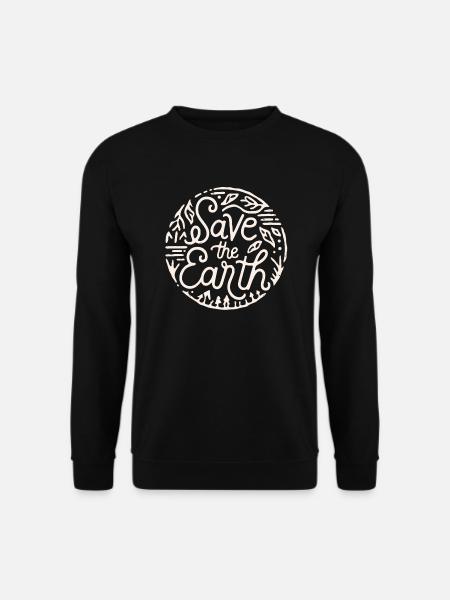 Save the earth Sauver la planète - Sweat-shirt Unisexe - noir