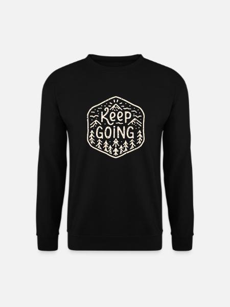 Keep going - Unisex Sweatshirt - black