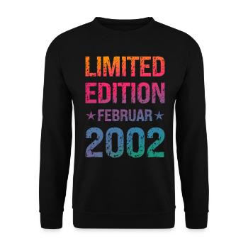 Fête d’anniversaire en édition limitée Vintage 2002 - Sweat-shirt Unisexe - noir - Devant - Alina (178cm) & Michal (187cm)