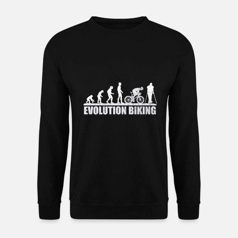 Bicycle Evolution cyclist cyclist - Unisex Sweatshirt - black