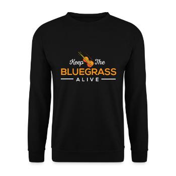 Instrument Bluegrass - Sweat-shirt Unisexe - noir - Devant - Alina (178cm) & Michal (187cm)