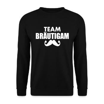 Team bräutigam - Unisex Pullover - Schwarz - Vorne - Alina (178cm) & Michal (187cm)
