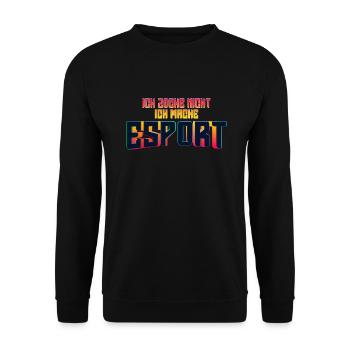 E-Sports Gaming - Unisex Pullover - Schwarz - Vorne - Alina (178cm) & Michal (187cm)
