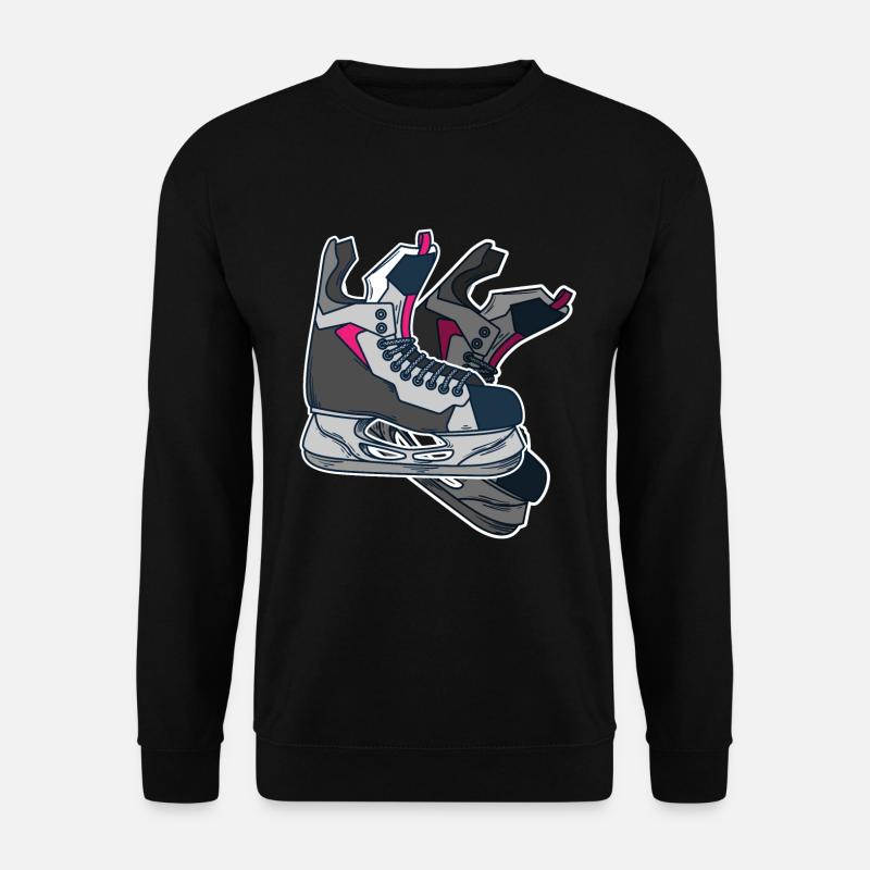 Skates Ice skating Ice skating Ice cream - Unisex Sweatshirt - black