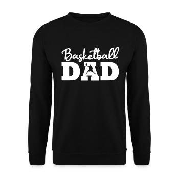 Humor gift father of basketball - Unisex Sweatshirt - black - Front - Alina (178cm) & Michal (187cm)