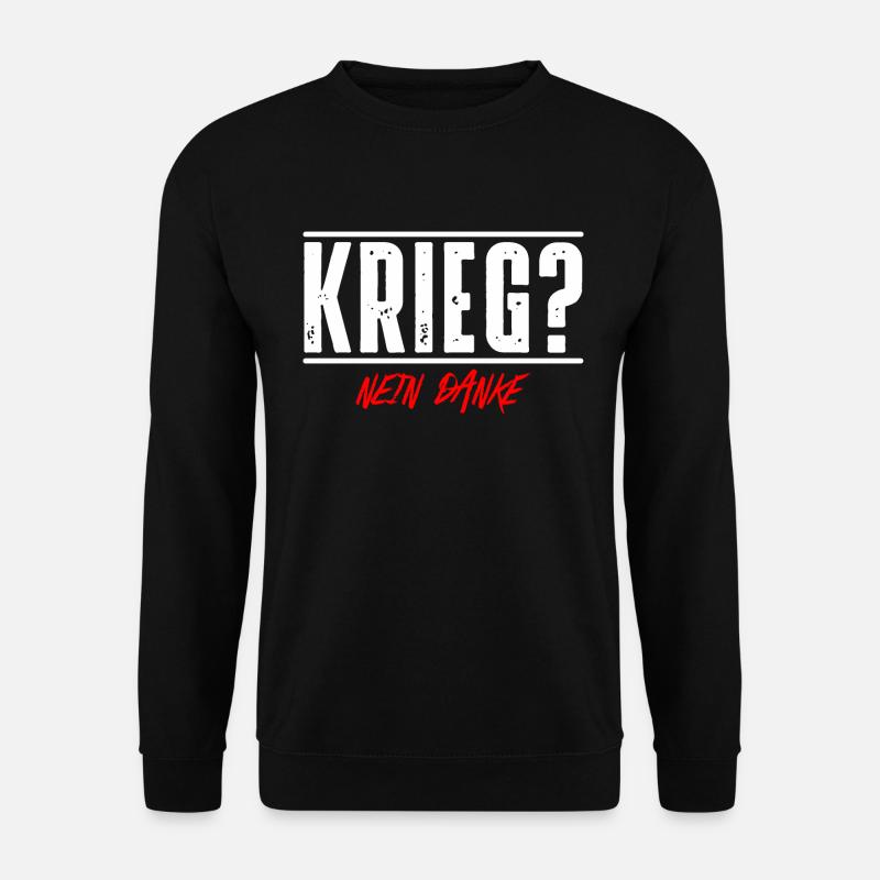 Krieg - Unisex Pullover - Schwarz