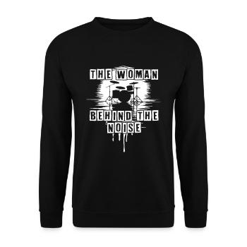 Batteuse Femme Schlagzeugerin Girls Band - Sweat-shirt Unisexe - noir - Devant - Alina (178cm) & Michal (187cm)