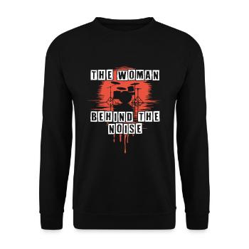 Batteuse Femme Schlagzeugerin Girls Band - Sweat-shirt Unisexe - noir - Devant - Alina (178cm) & Michal (187cm)