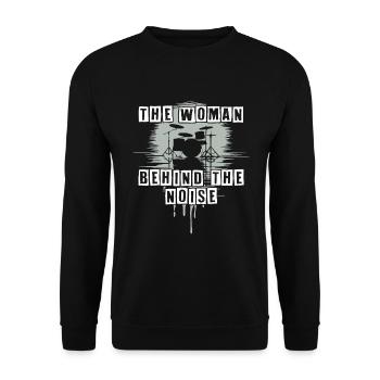 Batteuse Femme Schlagzeugerin Girls Band - Sweat-shirt Unisexe - noir - Devant - Alina (178cm) & Michal (187cm)