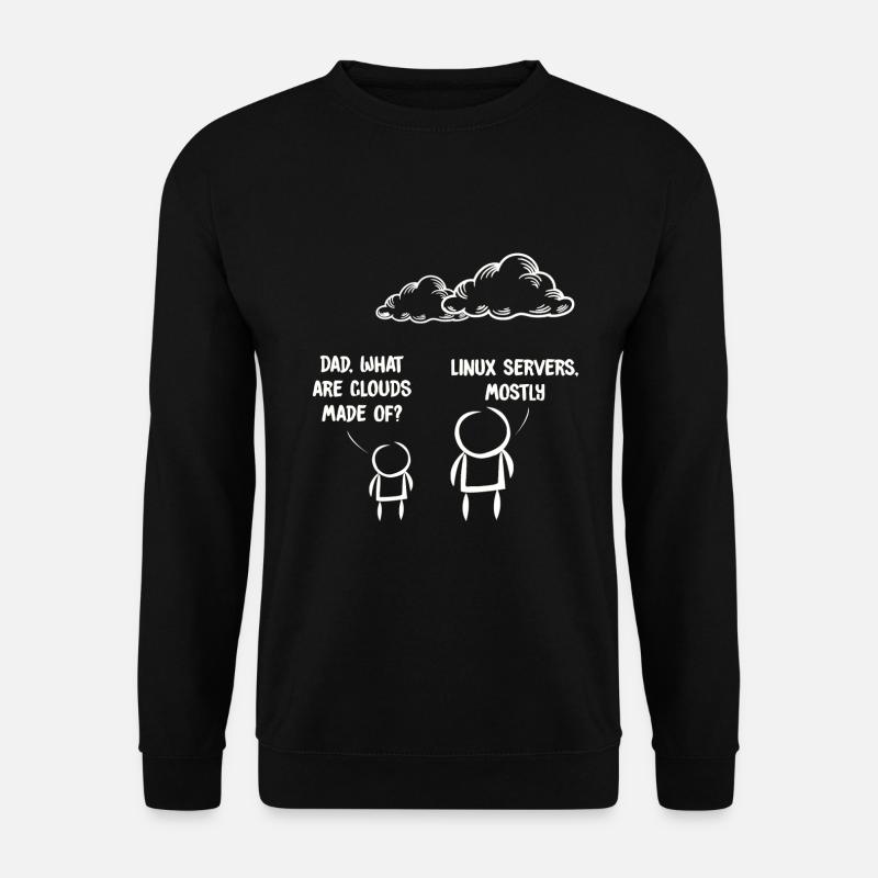 Computer IT Joke Funny Programmer Geek Linux - Felpa unisex - nero