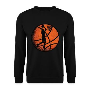 LOVE Basketball - Passion Apparel Basketball - Unisex Sweatshirt - black - Front - Alina (178cm) & Michal (187cm)