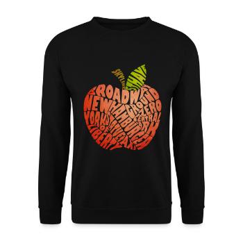 New York - Unisex Pullover - Schwarz - Vorne - Alina (178cm) & Michal (187cm)