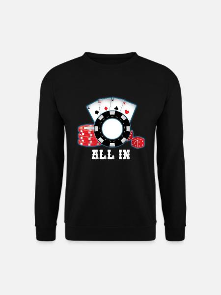 Poker All In - Unisex Sweatshirt - black