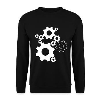 Gear Feinwerkmechaniker - Unisex Sweatshirt - black - Front - Alina (178cm) & Michal (187cm)