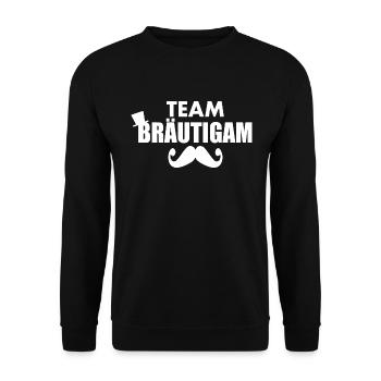 Team bräutigam - Unisex Pullover - Schwarz - Vorne - Alina (178cm) & Michal (187cm)
