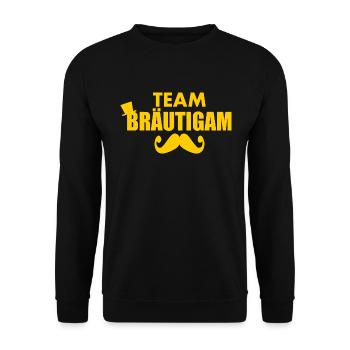 Team bräutigam - Unisex Pullover - Schwarz - Vorne - Alina (178cm) & Michal (187cm)
