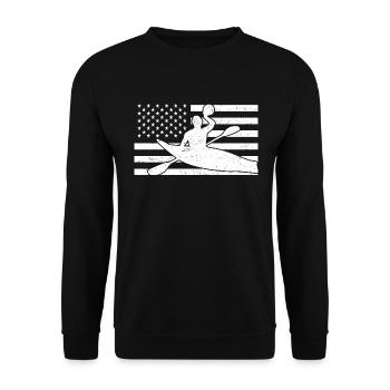 Kanu-Polo - Unisex Pullover - Schwarz - Vorne - Alina (178cm) & Michal (187cm)