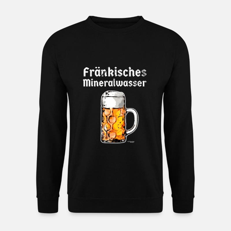 Franken Biertrinker Geschenkidee fränkisch Wasser - Unisex Pullover - Schwarz