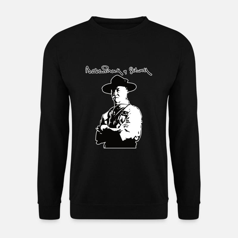 Baden Powell - Pfadfinder T-Shirt Scout Geschenk - Unisex Pullover - Schwarz
