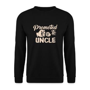Onkel - Unisex Pullover - Schwarz - Vorne - Alina (178cm) & Michal (187cm)