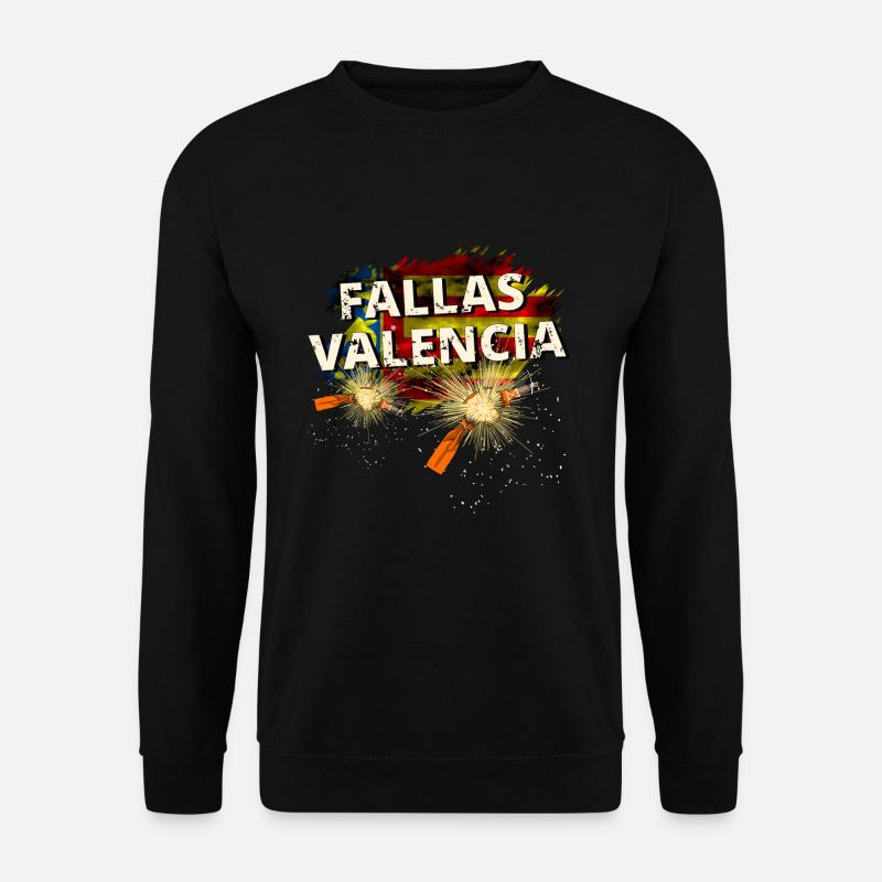 Fallas Valencia Trueno Drapeau - Sweat-shirt Unisexe - noir