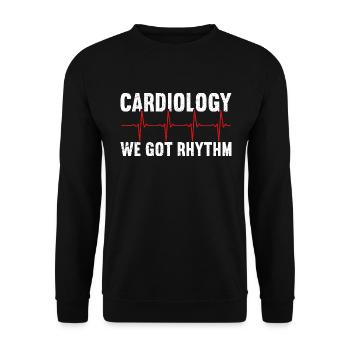 Kardiologe Kardiologie Kardiologie Krankenschwester EKG Medizin - Unisex Pullover - Schwarz - Vorne - Alina (178cm) & Michal (187cm)