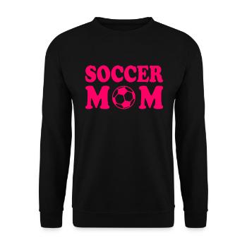 Soccer mom - Unisex Sweatshirt - black - Front - Alina (178cm) & Michal (187cm)