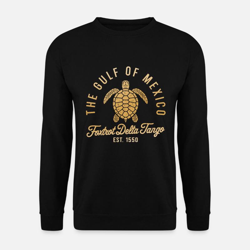 The Gulf Of Mexico Foxtrot Delta Tango Turtle - Unisex Pullover - Schwarz