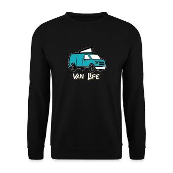 Van life / Nomadlife VANLIFER NOMADS - Sweat-shirt Unisexe - noir - Devant - Alina (178cm) & Michal (187cm)